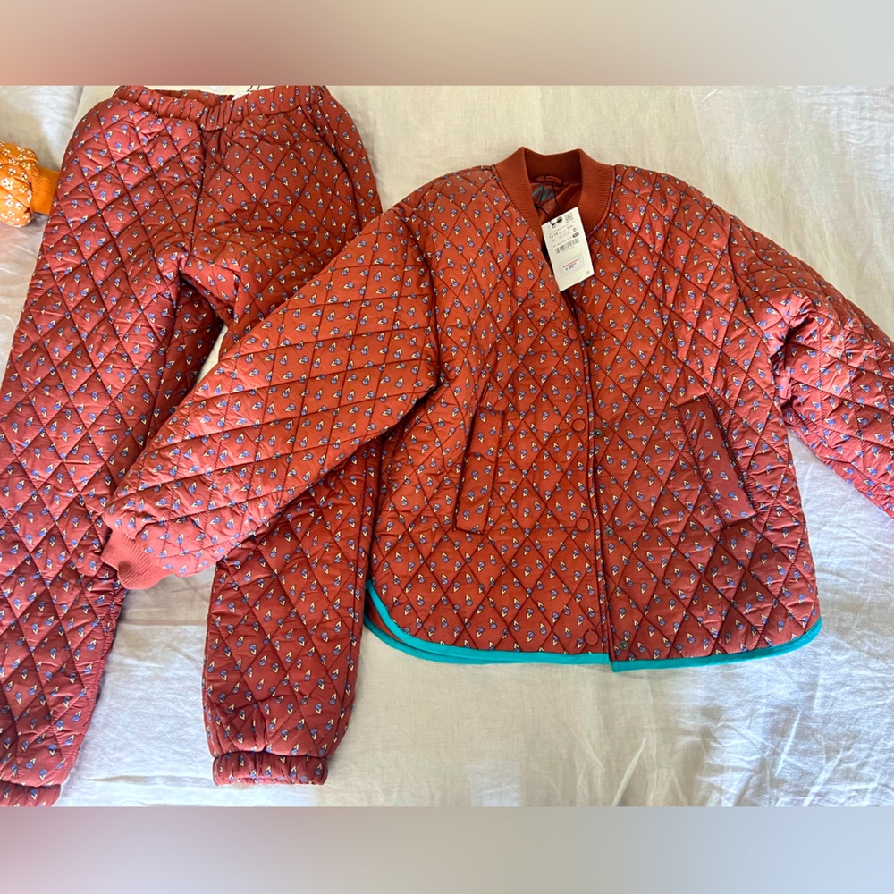 Zara limited edition quilted set. Kids size 13-14. NEW w/tags